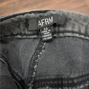 AFRM Dark Gray Denim Jeans